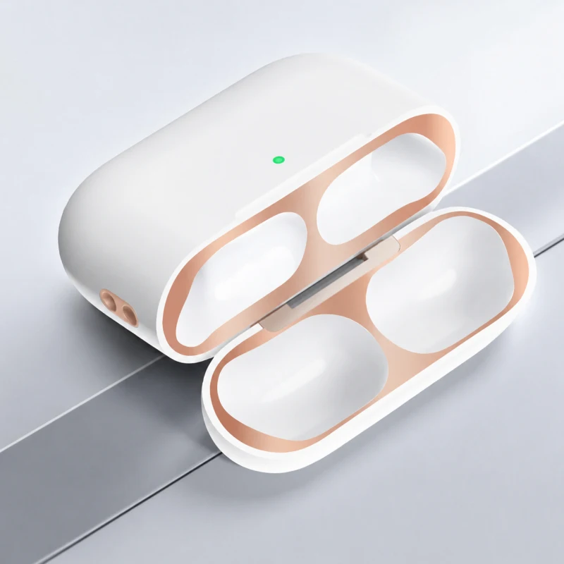 For AirPod 4/Pro2 Metal Dust Guard Sticker Case for Apple Airpods 4/pro2 Earphone Cover for Airpods 4th Headphone Charging Box