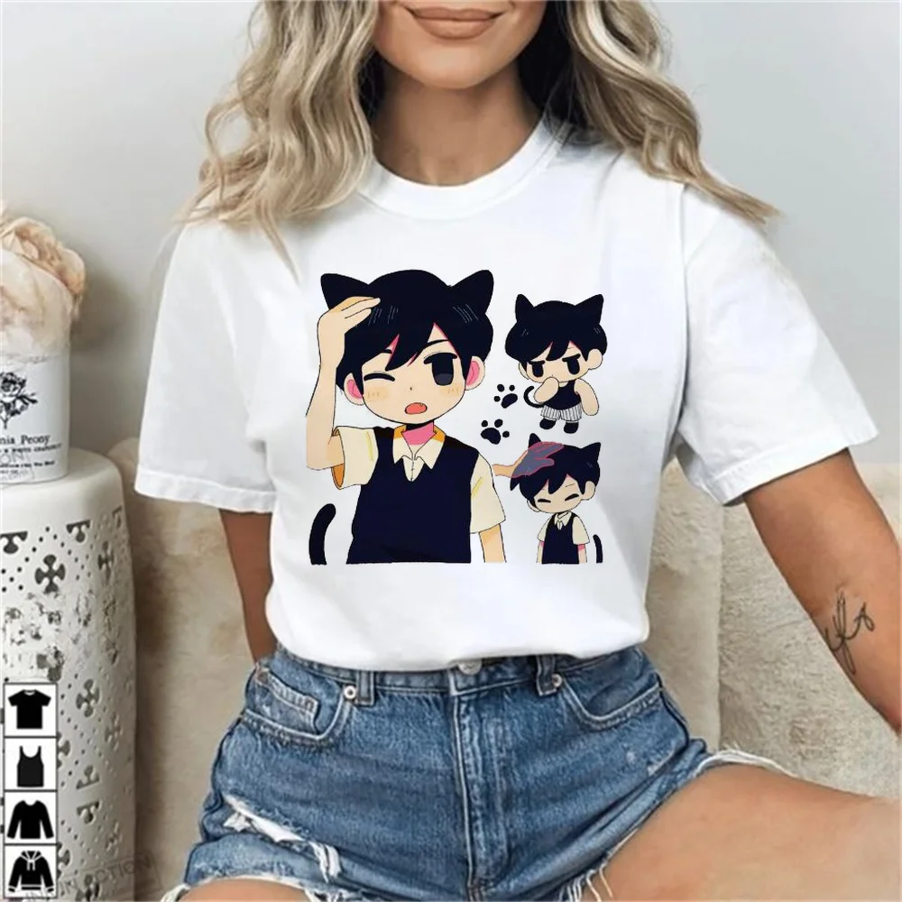 Omori shirt teen goth Psychedelic meme top tees Psychedelic scene  cutecore baddie gothic