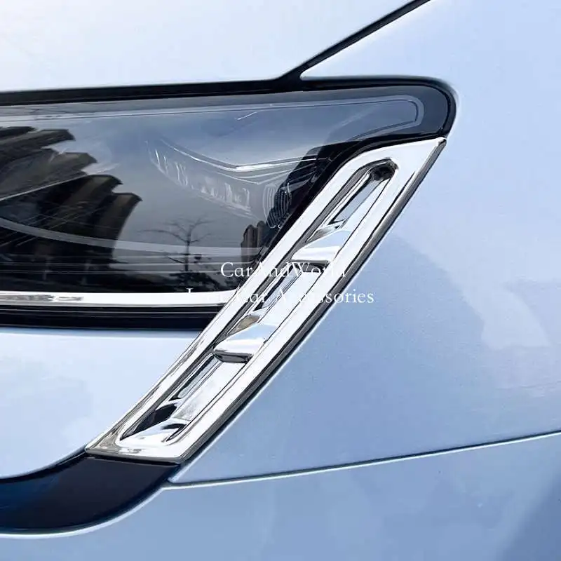 

ABS Chrome External Accessories For BYD SEAL EV 2022-2024 Head Light Moulding Headlights Frame Frame Cover Car Trims