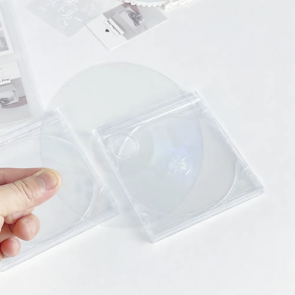 Clear Transparent Blank Disc Crafting Material Plastic Sheet DIY Creative Art Tool For Idol Merchandise Decoration