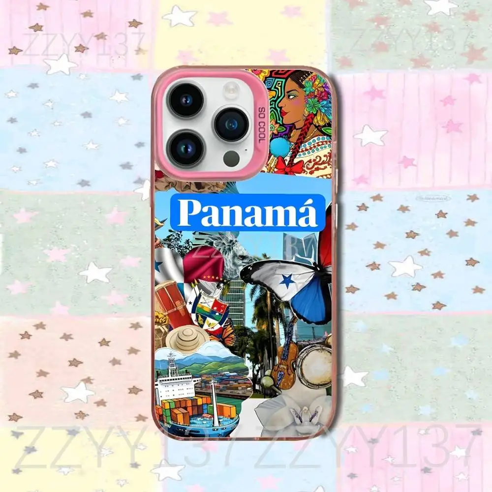 حافظة هاتف بنما الاستوائية لهاتف آيفون 16,15,14,13,12,11,8,7,Pro,Max,Plus,Mini,XS,SE غطاء وردي غير لامع مقاوم للصدمات #6