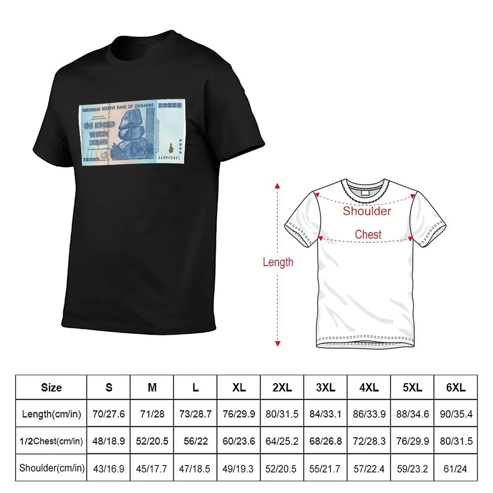 Zimbabwe $100 Trillion Dollars T-Shirt anime sweat animal prinfor boys mens cotton t shirts