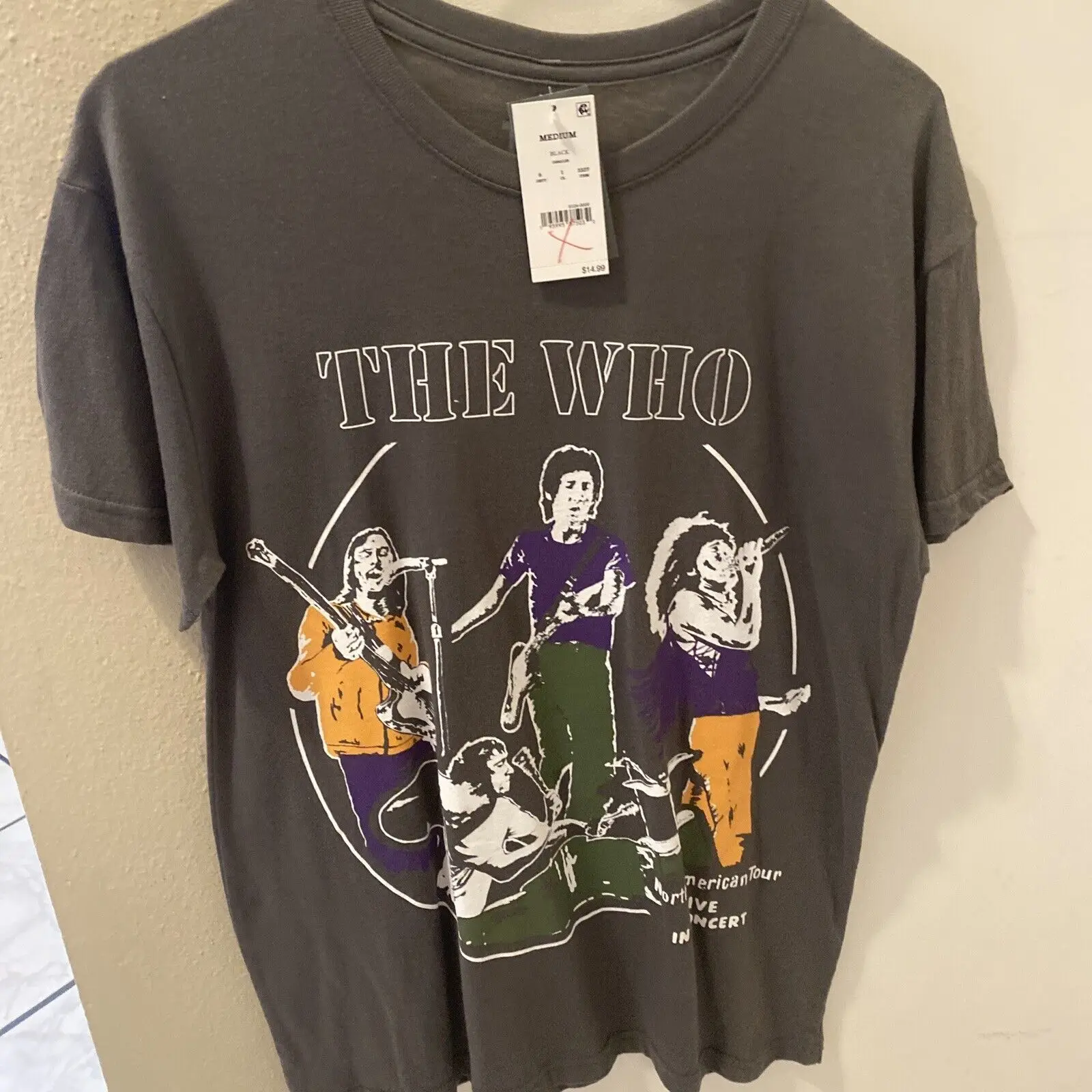 

The Who North American Your Grey T Shirt Size M Adults