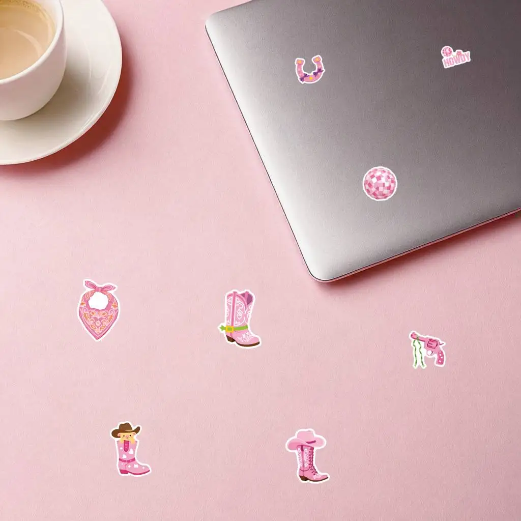 35pcs-50pcs Cute Country Stickers Colorful Rodeo Cowboy Stickers Teacher Reward Stickers For Suitcase Fridge Phone Luggage