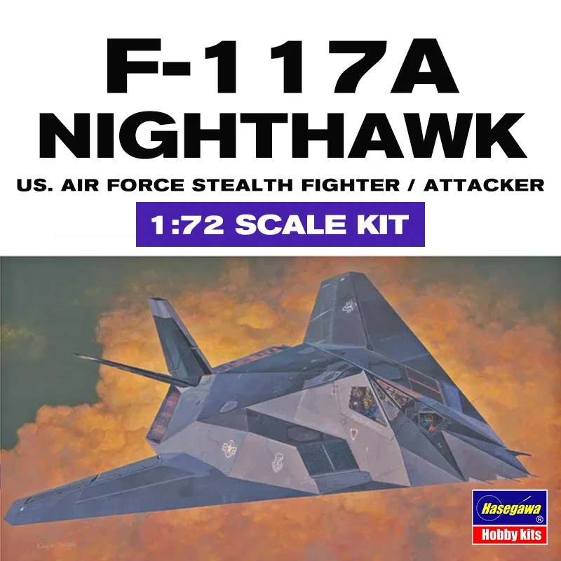 

Hasegawa Plastic Assembled Model Kit 00531 F-117A Nighthawk, Attack Aircraft 1/72