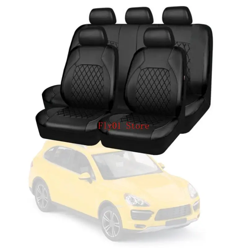 

Full Set of Car for Seat Cover Quilting Car Protective Cover Low-key