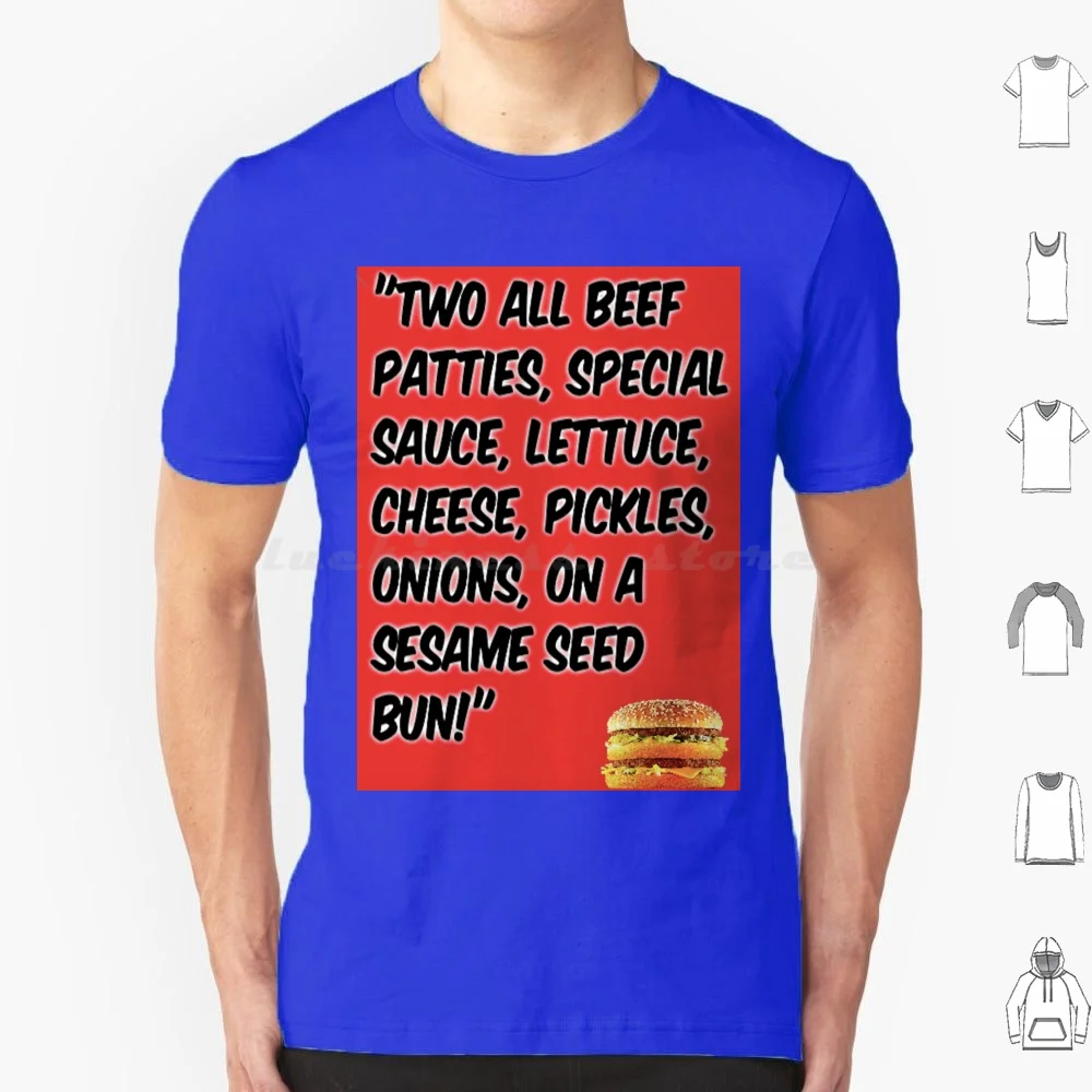 Big 70s Jingle Slogan T Shirt 6xl Cotton Cool Tee Slogan Ad Promoboy Franklin Fuentes Burger Fast Food Cheeseburger Fries