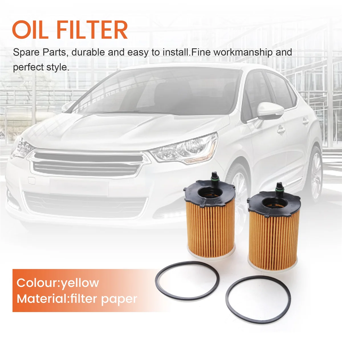 10 PCS Oil Filter for DS3 DS4 Xsara Ecosport 5 407 508 5008 Ranch