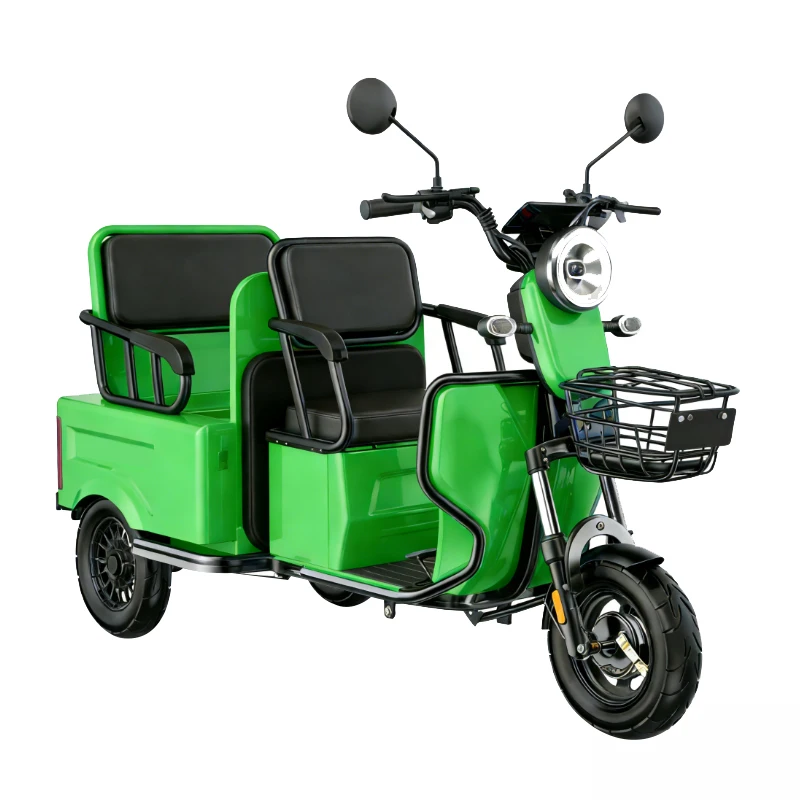 KEYU 2026 New Arrivals Elderly Electric Tricycle 3 Seats 3 Wheel Electric Scooter for Adults Open Body