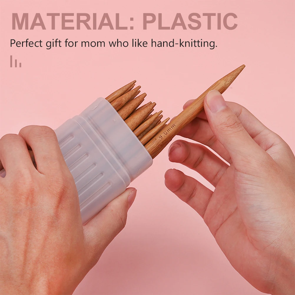 

5pcs Plastic Needle Storage Holders Lightweight Durable Sewing Tool Organizer For Knitting Cross Stitch Needles Large Capacity