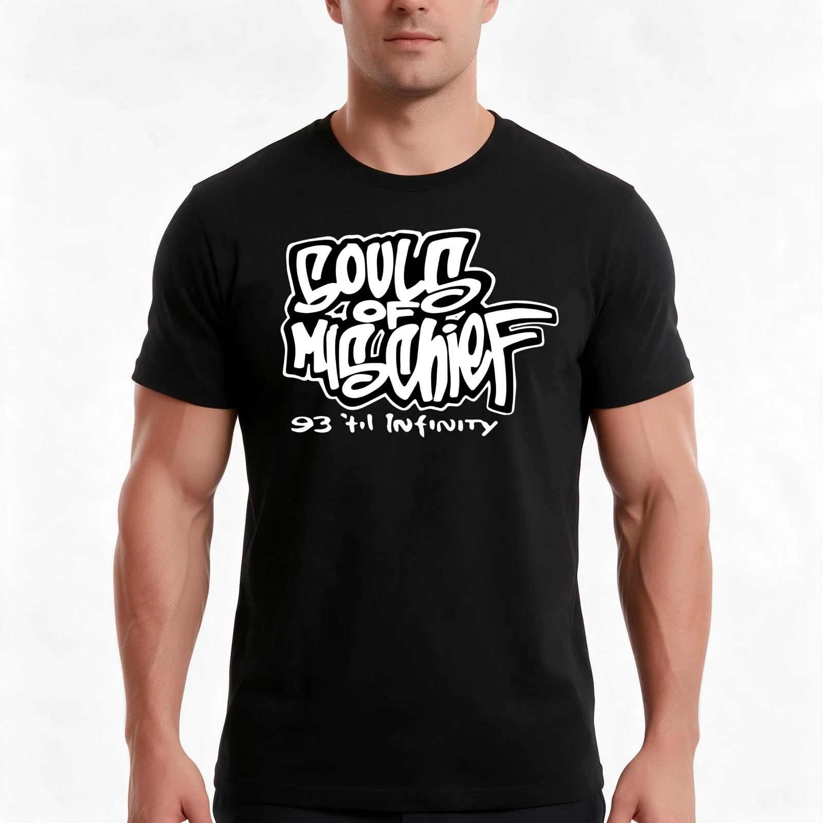 Souls of Mischief Logo Design T-Shirt Summer Casual Cotton Tee Oversized Streetwear Tops Vintage Graphic Print 100% Cotton