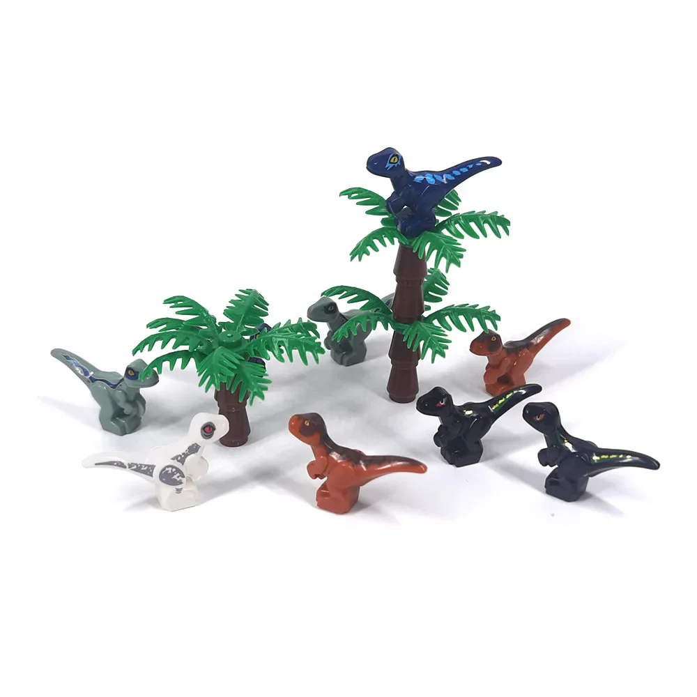 MOC 1PCS Part Bricks Mini Dinosaur Tyrannosaurus Rex Building Blocks Set Ancient Animals Puzzle DIY Toys Children Birthday Gifts