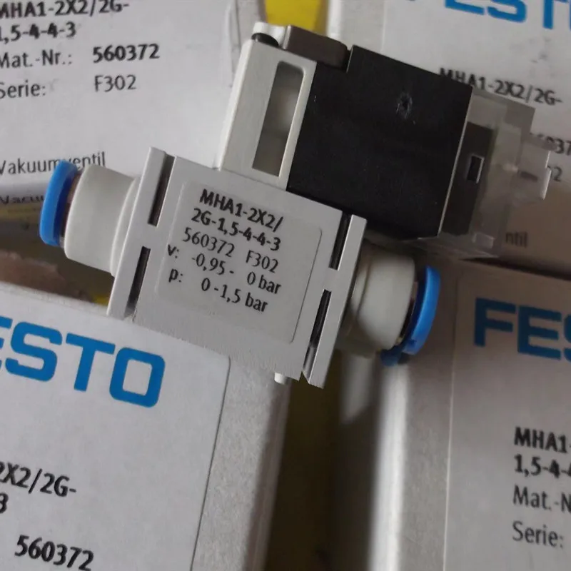 

FESTO Vacuum valve MHA1-2X2/2G-1.5-4-4-4 566175 MHA1-2X2/2G-1.5-3-3-3 562051 MHA1-2X2/2G-1.5-4-4-3 560372