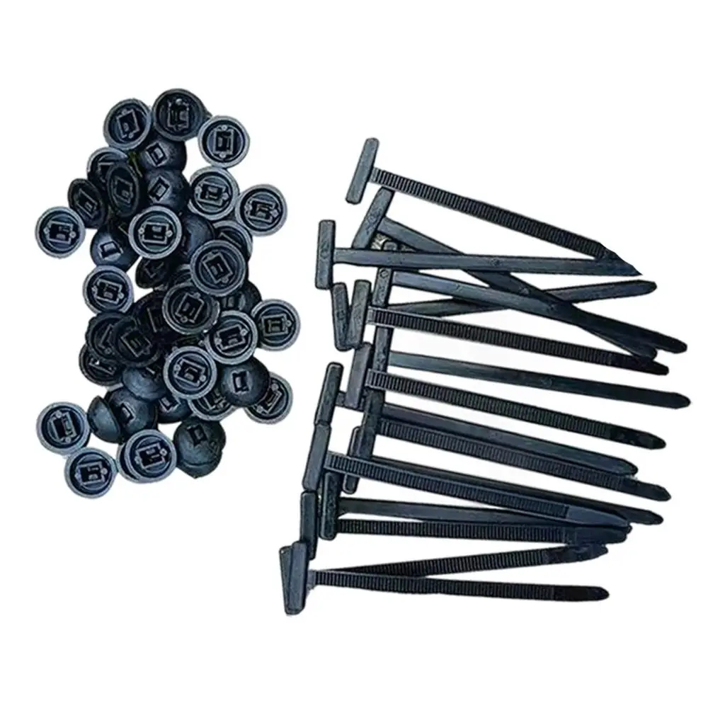 20/50100Pcs Multipurpose Nylon Universal Cable Tie Buckle Self-Locking Cable Tie Retainer Heavy Duty Nylon Zip Ties Nylon Buckle