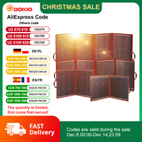 Dokio Flexible Foldable 18V Solar Panel High Efficience Travel & Phone & Boat Portable 12V 80-295w Solar Panel Kit