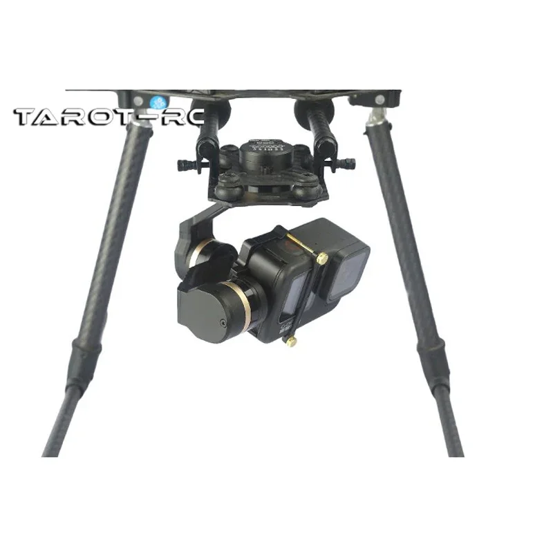 Imagem -02 - Tarot Tl3t06 Metal Brushless Gimbal Ptz Estabilizador de Eixos Sistema Fpv Câmera de Ação Esporte Hero 3d