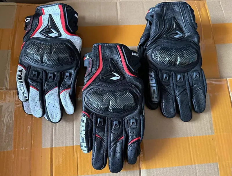 Frühling Herbst Atmungsaktive Leder Motorrad Handschuhe 391 390 Männer Outdoor Motocross Motorrad Reiten Handschuh Guantes Moto – Detail 3