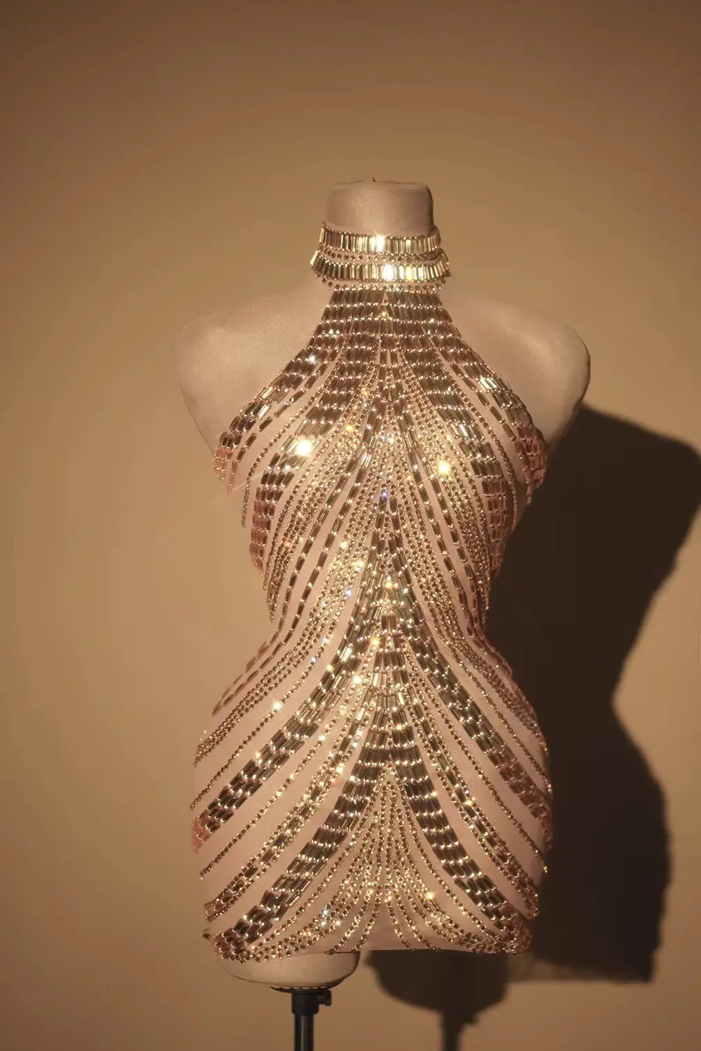 

Luxurious Rhinestone Club Evening Gowns Dazzling Stage Outfits Birthday Parties Nightclubs Bars Drag Queens And Ladies Ballgowns
