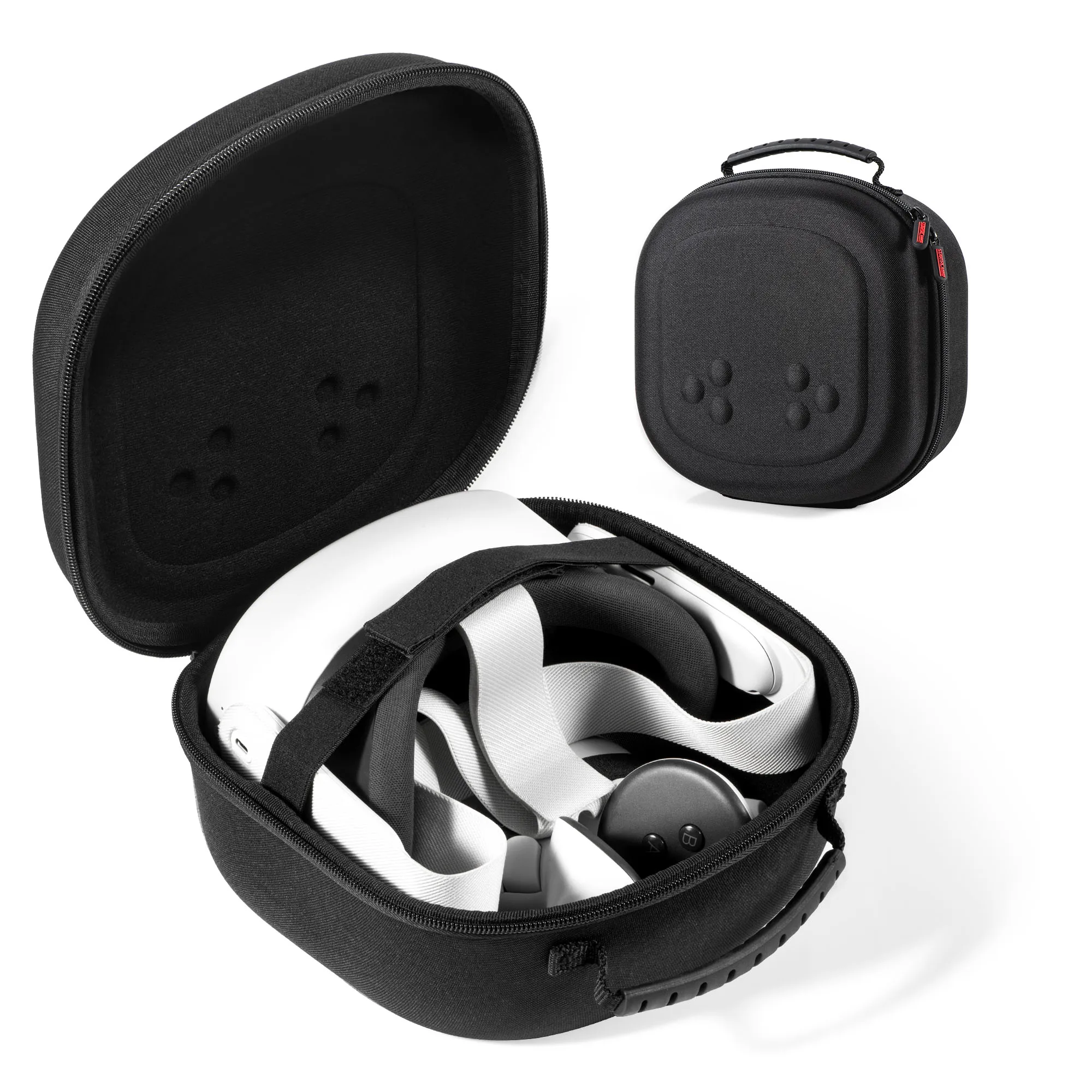 Hard Carrying Case for Meta Quest 3S/Quest 3/Vision Pro, Hard Shell Travel Case Compatible with VR Headset, Touch Controllers