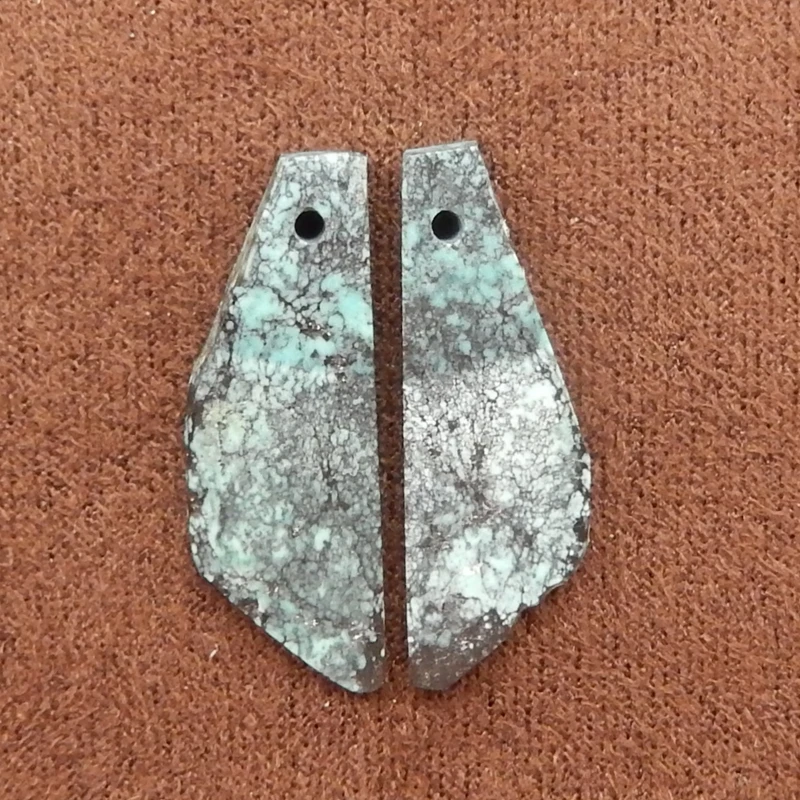 

Natural Turquoise Nugget Earring Beads for Jewelry Making, Handmade Natural stones beads