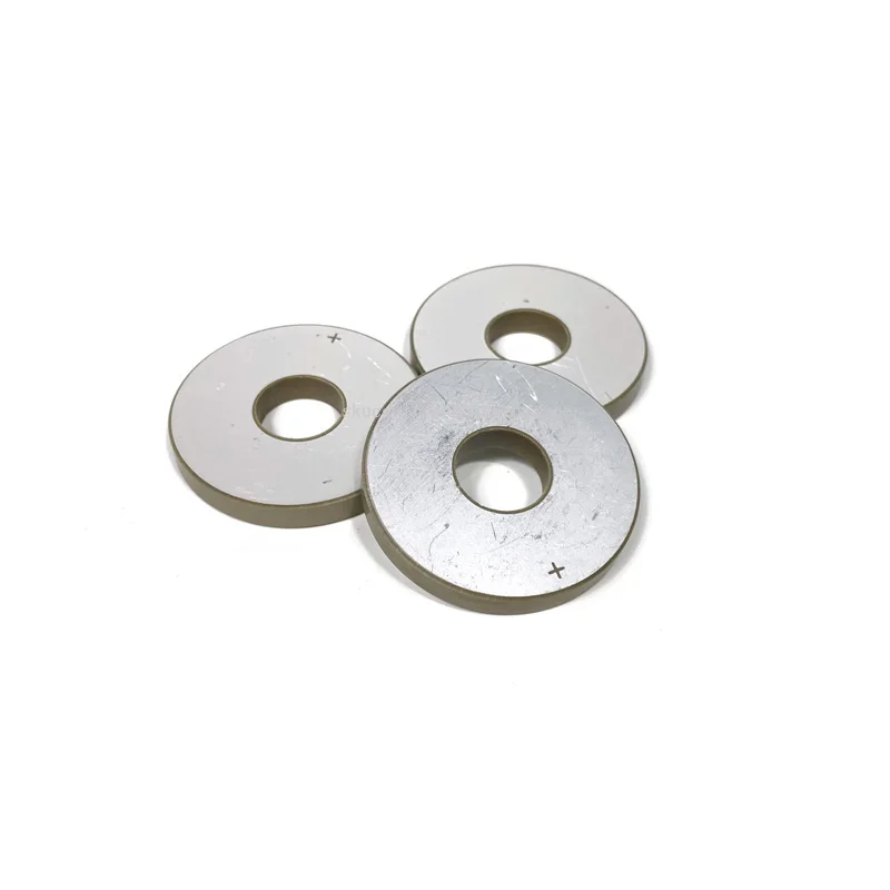 Piezoelectric Ceramic Ring  Material For Ultrasonic Welding Transducer Element 50mm Diameter