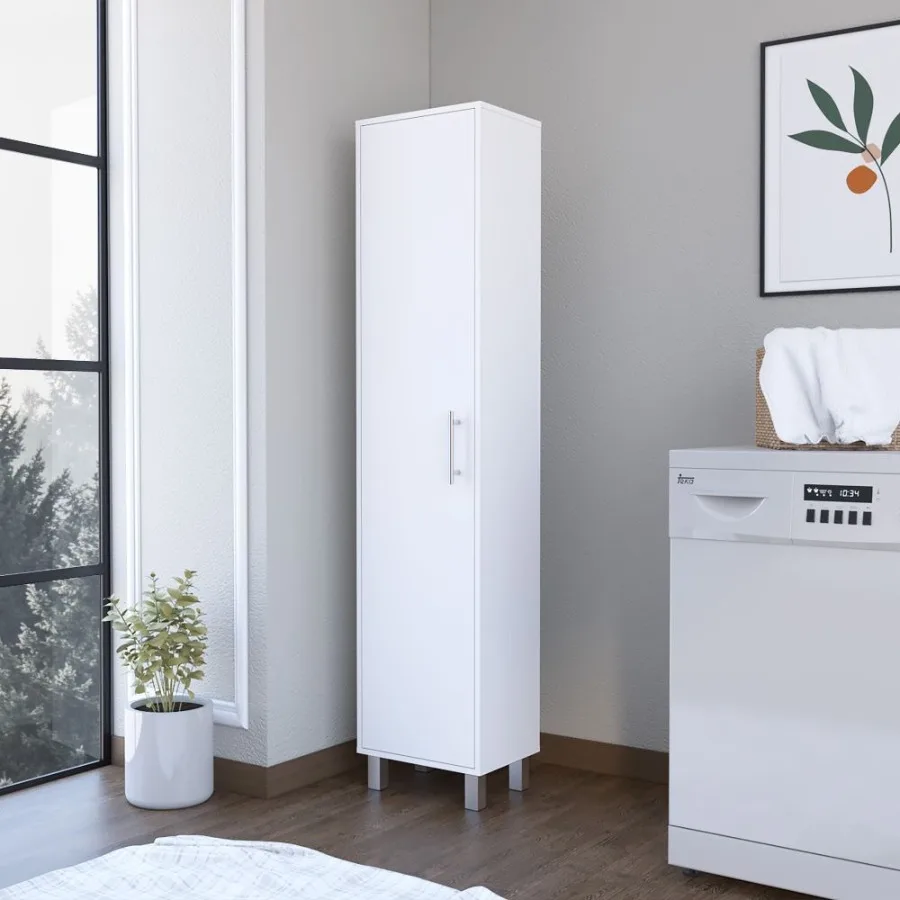 

Storage Cabinet Buccan Five Shelves White Finish