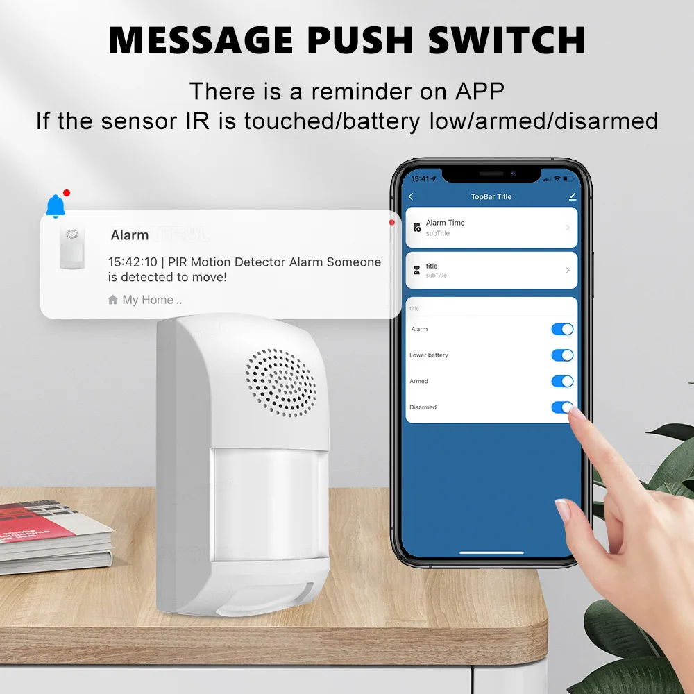 Tuya-Home لص نظام إنذار ، استشعار الحركة ، الأشعة تحت الحمراء ، PIR ، وجود كاشف ، التطبيق الحياة الذكية ، التحكم عن بعد ، توقيت ، واي فاي