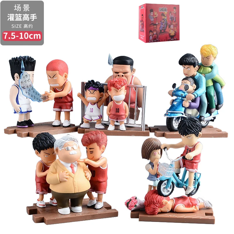 Car Telephone Number Plate Interior Anime Decoration  Hanamichi Sakuragi Action Figure Ornament Auto Accessories Gifts