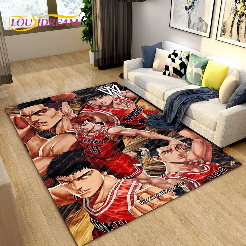 Slam Dunk Japan Anime Cartoon  Area Rug,Carpet Rug for Living Room Bedroom Sofa Doormat Decoration, Kids Play Non-slip Floor Mat