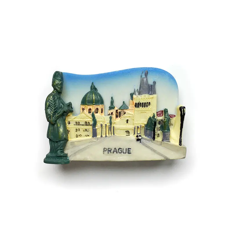 

3D Resin Fridge Magnet Czech Republic Prague (St. Nicholas Church/Tyn Church) Souvenir Cute Magnets Home Decor Refrigerator Magn