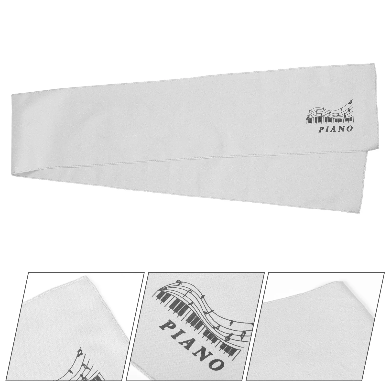 

Piano Keyboard Cover 88 Keys Premium Polyester Dust Protection for Grand Upright Piano Extended Lifetime Use Soft Scratch