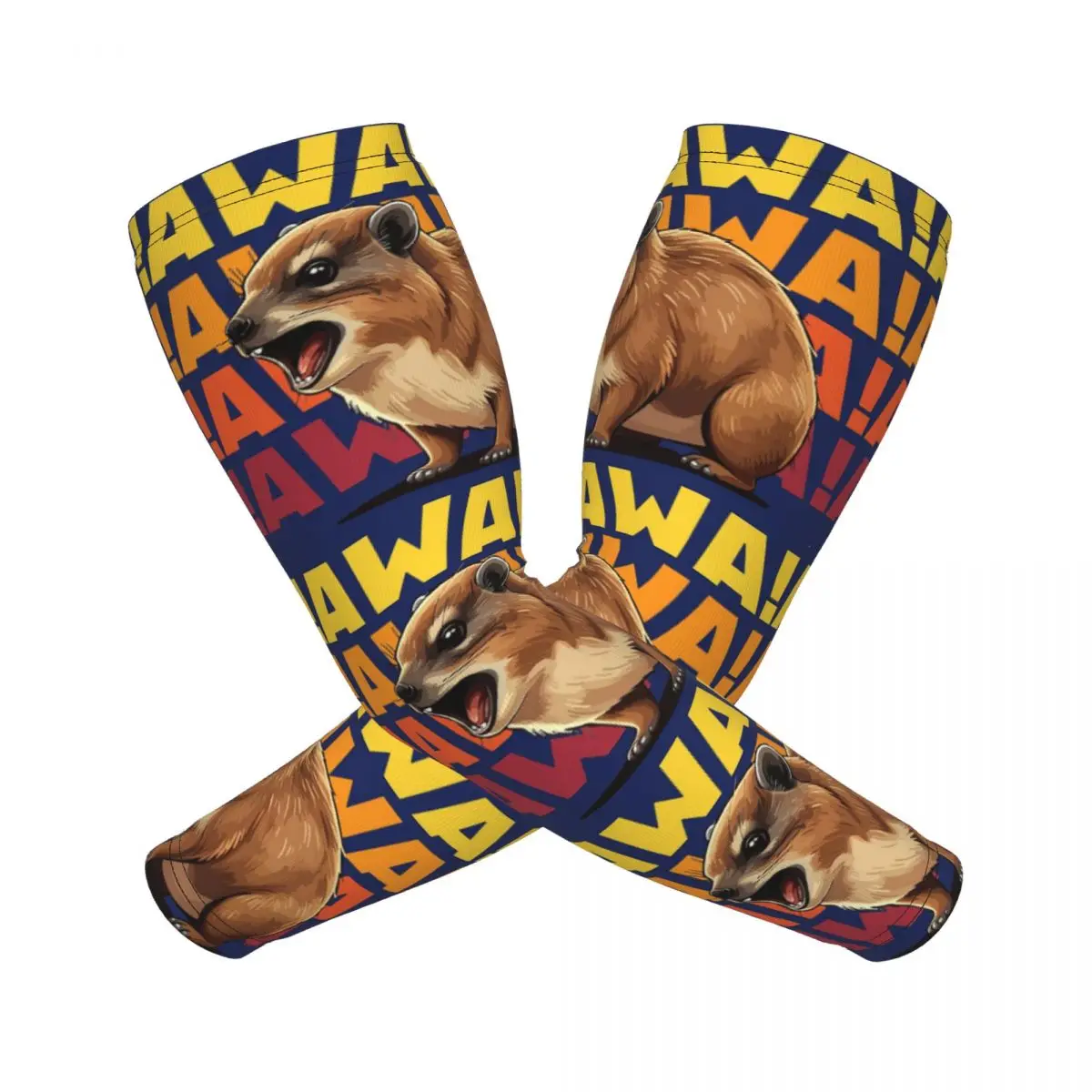 Rock Hyrax Lover Awawa Groundhog Dassi 팔 슬리브 남성 여성용 자외선 차단 타투 커버업 스포츠 쿨링 사이클링