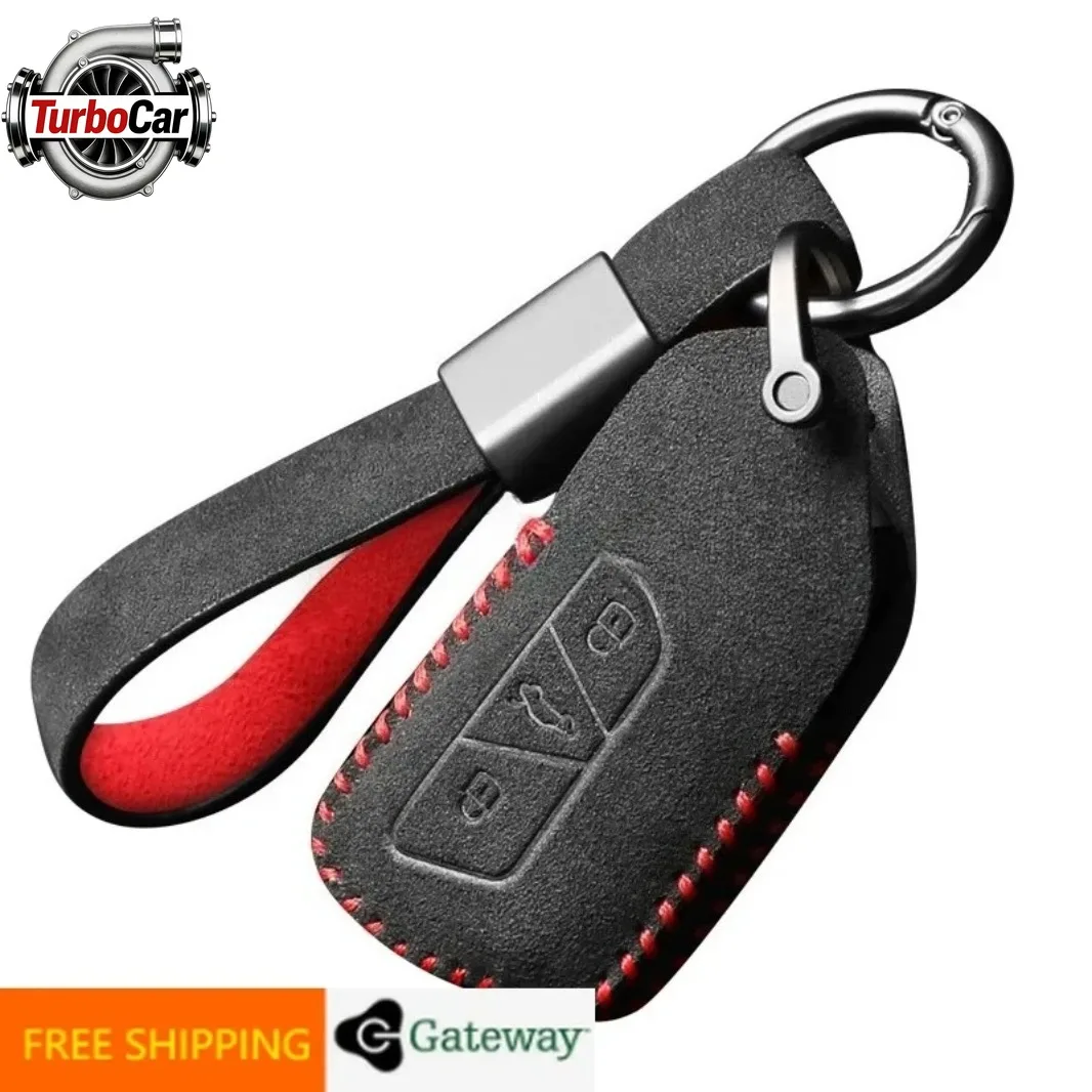 

Brand new For Volkswagen Golf 8 ID6 ID4 Teramont X 2021 Alcantara Suede Key Case Cover Key Holder For Car Keys Car Accessories