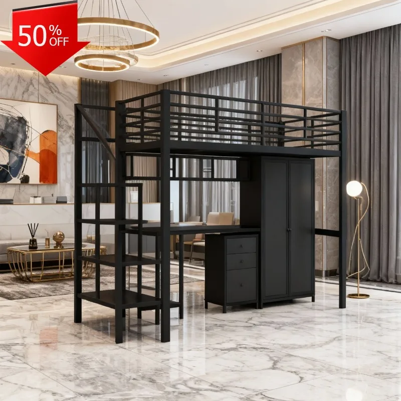 

Queen Bed 2 People Double Beds on Clearance Home Furniture King Size Bed Full Bedroom Sofa Murphy Single Bunk Camas Frame