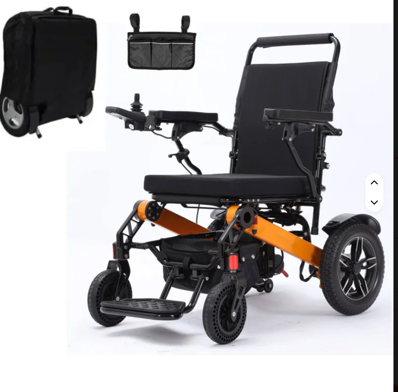 Electric Folding Adjustable High Backrest Wheelchair for Elderly Cerebral Palsy Patients Comfortable Supportive Mobility Aid