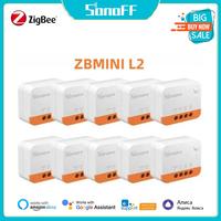 SONOFF ZBMINIL2/ZBMINIR2 EWeLink ZigBee Smart Switch No Neutral Wire Required 2 Way Switch Wireless Via Alexa Google Home Alice