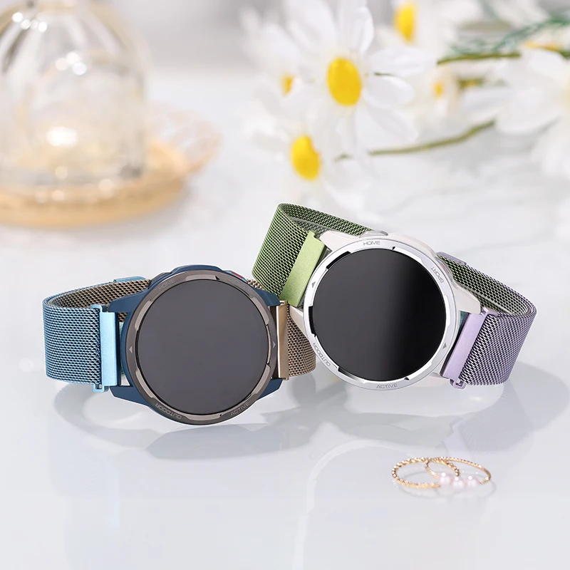 20mm/22mm Milanese band For Amazfit GTS/4/2/2e/3/GTS2 Mini/GTR 47mm/GTR2/4/3/Pro stratos Metal Watch Bracelet Amazfit bip strap