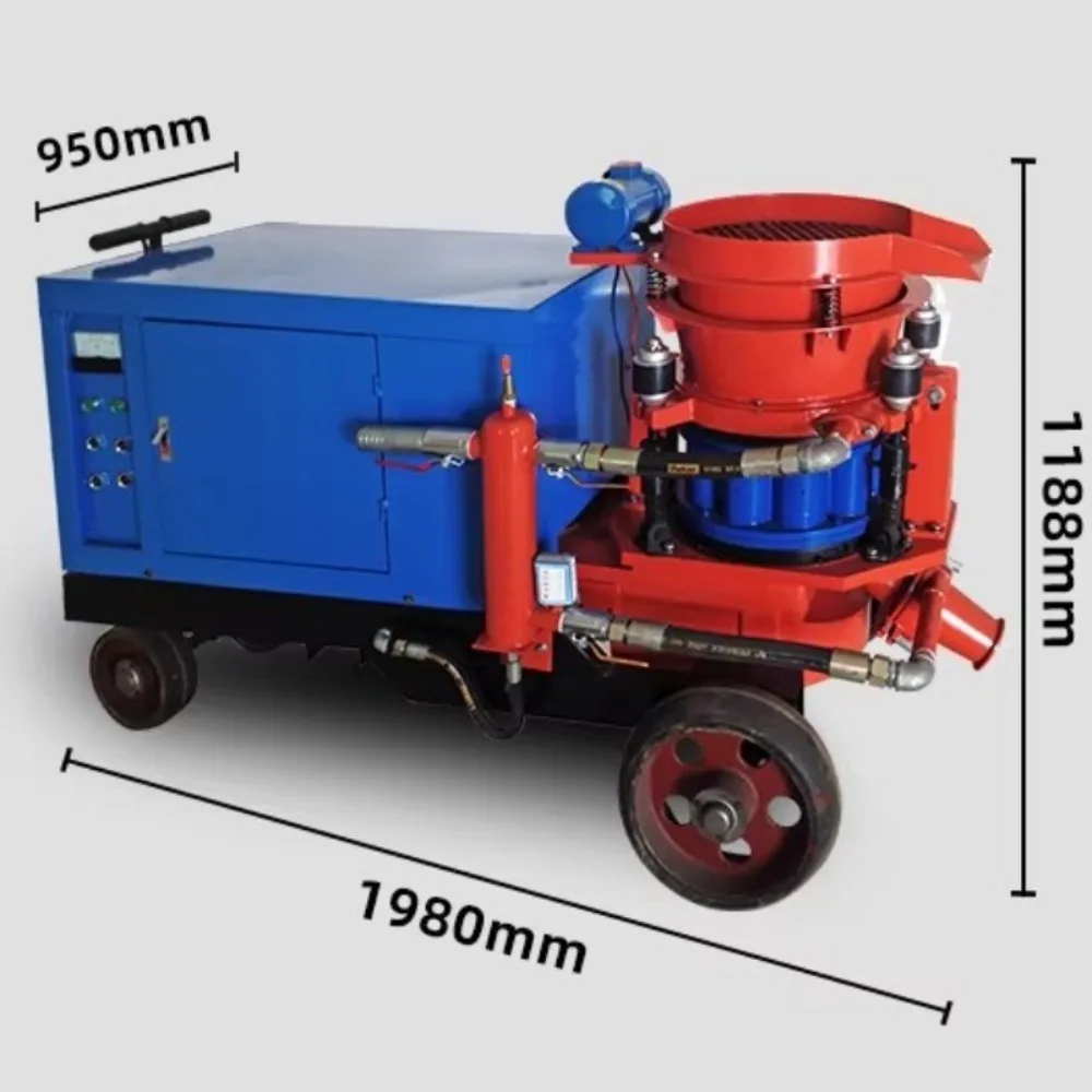 Concrete Wet Shotcrete Machine Tunnel Foundation Pit Shotcrete Sprayer Slope Mesh Support Concrete Spraying Equipment