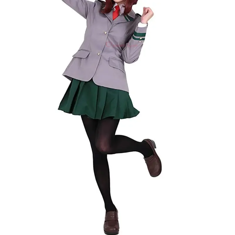 My Hero Academy Boku no Hero Cosplay OCHACO URARAKA Costume Tsuyu Blazer School Uniform