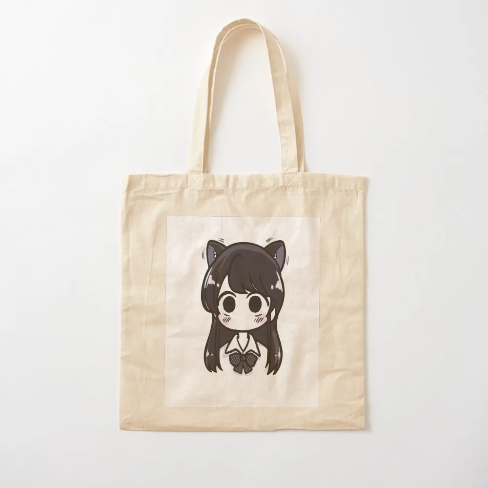 komi san can't communicate manga komi cat blush! Tote Bag bag for beach Canvas stote bag reusable shopping