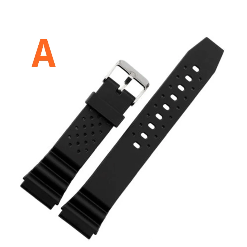 16mm 18mm 20mm 22mm For casio Watches Watchband Silicone Rubber Bands EF Replace Electronic Wristwatch Band Sports Watch Straps