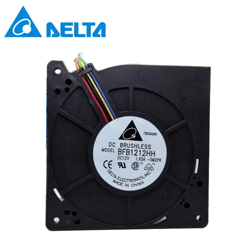 Cooling fan BFB1212HH 5M2PR DC 12V 1.65A 4-wire 4-pin 110mm 120x120x32mm blower fan for Delta 