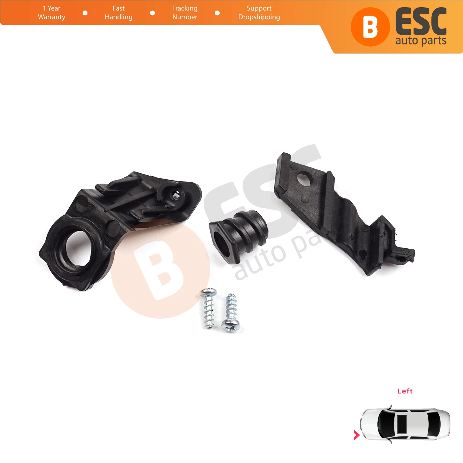 

EHL30 Headlight Holder Mount Repair Bracket Tab Set Left Side for VW Jetta A5 1K 2005-2010 Golf MK5 A5 1K 2004-2009 1K0998225