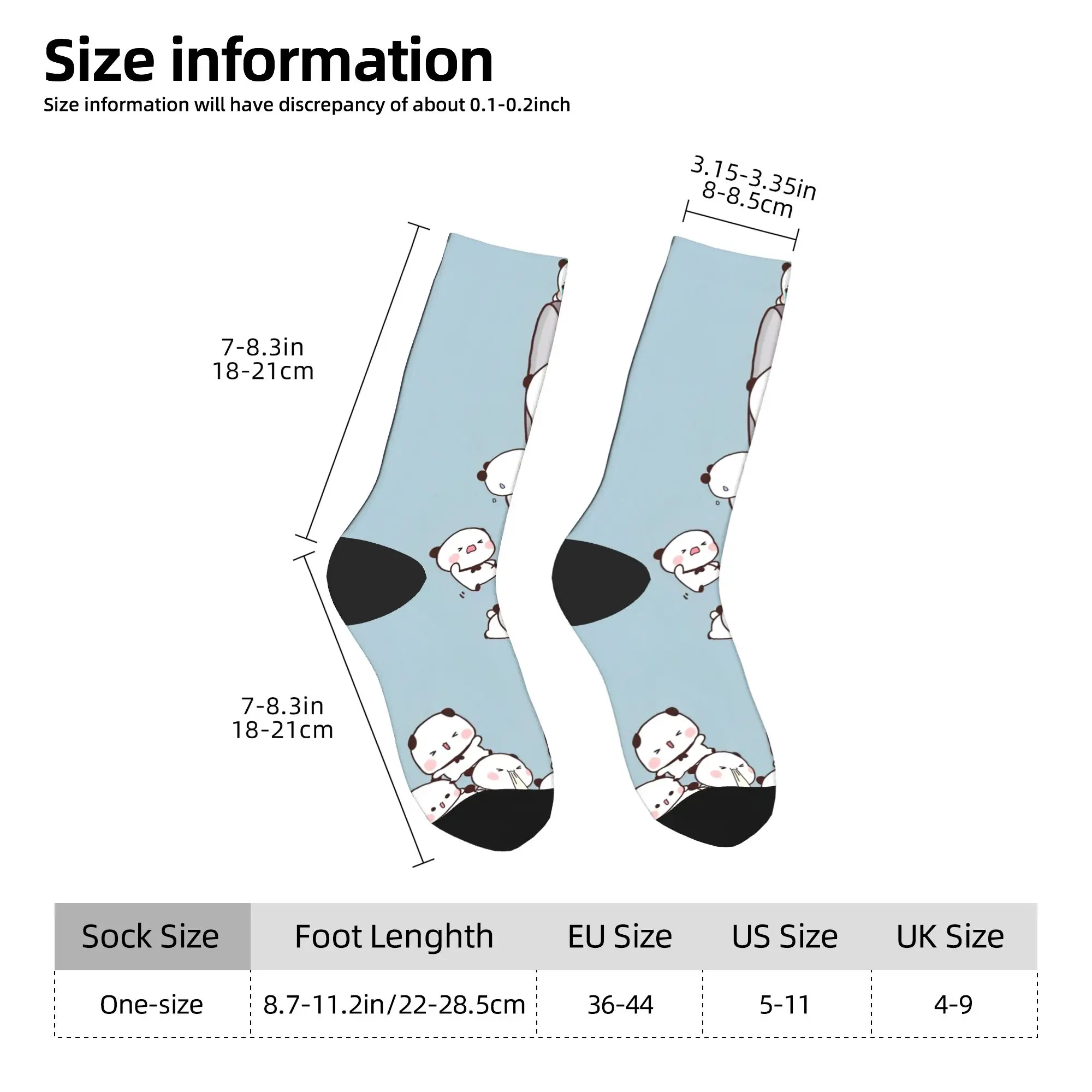 جوارب رجالية جوارب بوبو ودودو للخريف كاواي متوسطة ناعمة جوارب مخصصة للتزلج غير قابلة للانزلاق