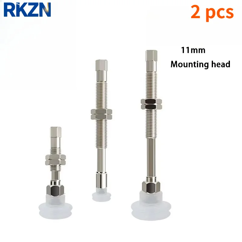 2PCS Pneumatic Vacuum Suction Cup Mounting Bracket Assembly  Fittings 11mm Mounting Head Manipulator Sucker Accessory