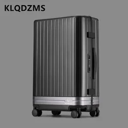 KLQDZMS-Equipaje de cabina para hombre y mujer, Maleta de viaje con marco de aluminio, 20 pulgadas, 24 y 26 pulgadas