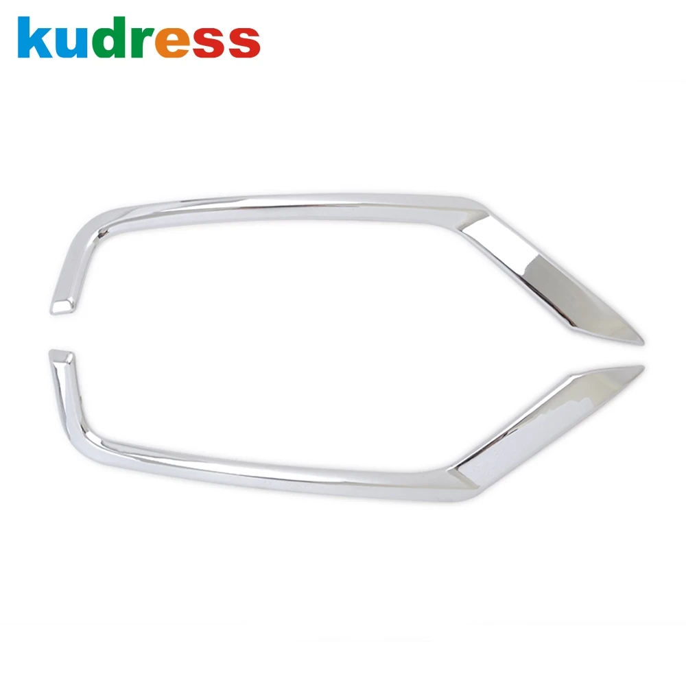 Rear Fog Light Lamp Eyebrow Cover Trim For Mazda CX-5 CX5 KF 2017-2021 Chrome Car Tail Foglight Eyelid Molding Strip Accessories