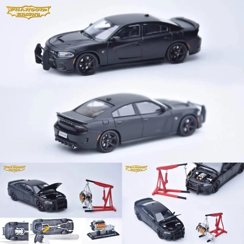 PK 1:64 Dodge Charger SRT Hellcat   Alloy Die Casting Car Model Collection Model Boy Gift Christmas Gift