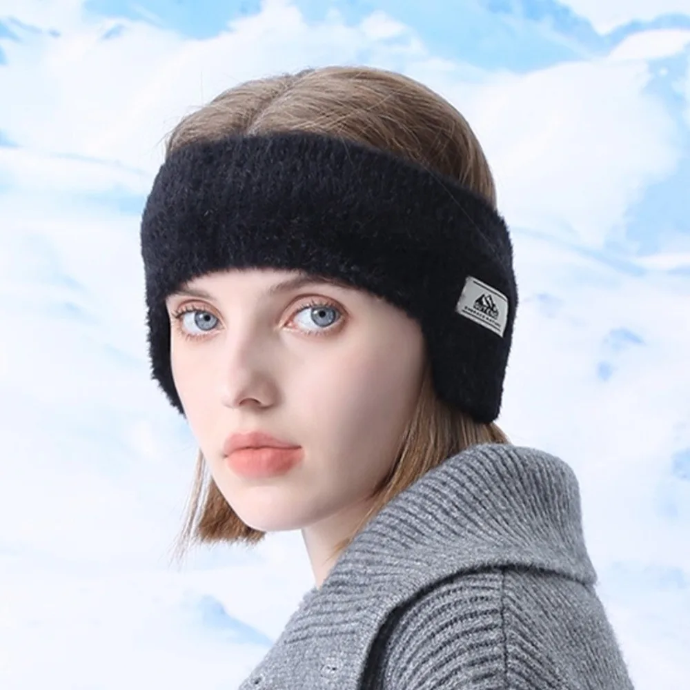 جديد الخريف الشتاء الدافئة غطاء للأذنين تقليد فرو المنك يندبروف الأذن تدفئة مريحة عقال رباط شعر للنساء