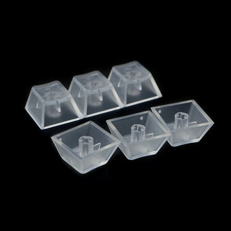 10Pcs/Set Transparent No Printed ABS Red Keycaps ABS for Key for Keyboard Dropship